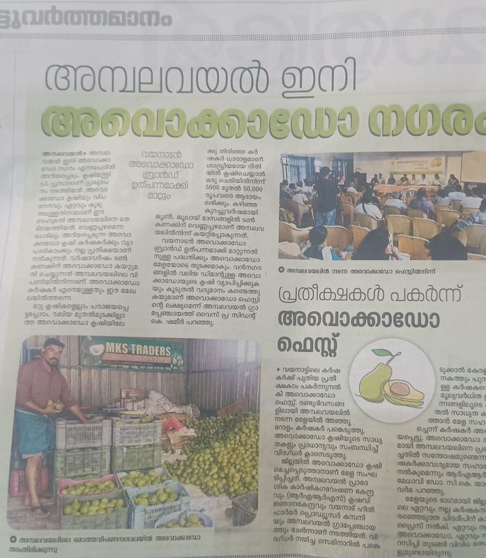 &ldquo;Ambalavayal is now Avocado City&rdquo;