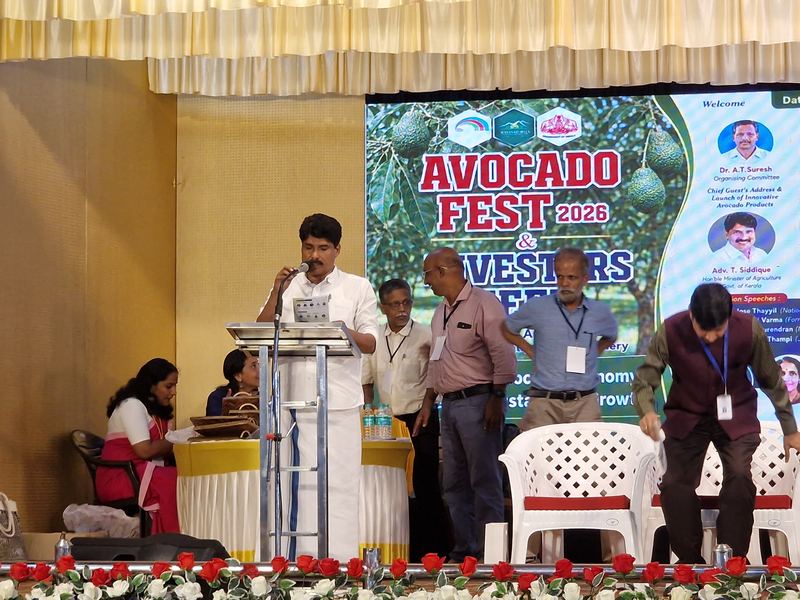 Kerala's Agriculture Minister addresses the Fest